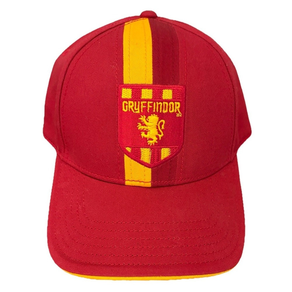 Harry Potter Gryffindor Hat Baseball Cap Lion Crest Universal Studios Red Gold‎